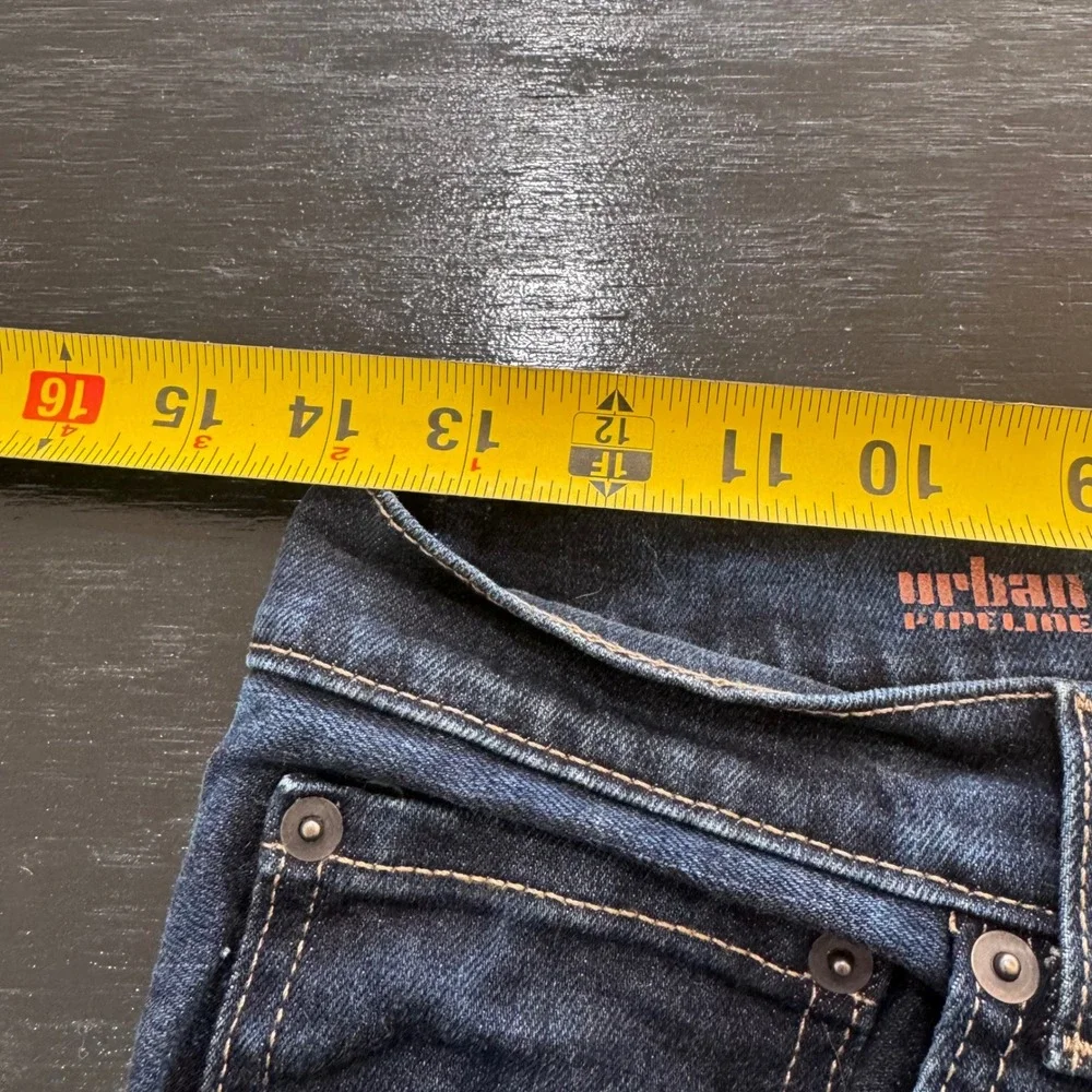 Urban Pipeline Mens Maxflex Straight Dark Wash Denim Jeans‎ Size 28x32
